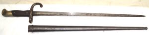 M1879 Peabody bayonet with scabbard.