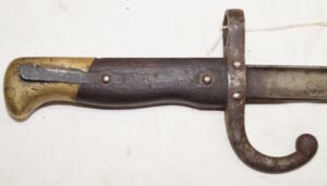M1879 Peabody bayonet with scabbard.