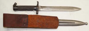 M1896 bayonet with scabbard and repro frog.