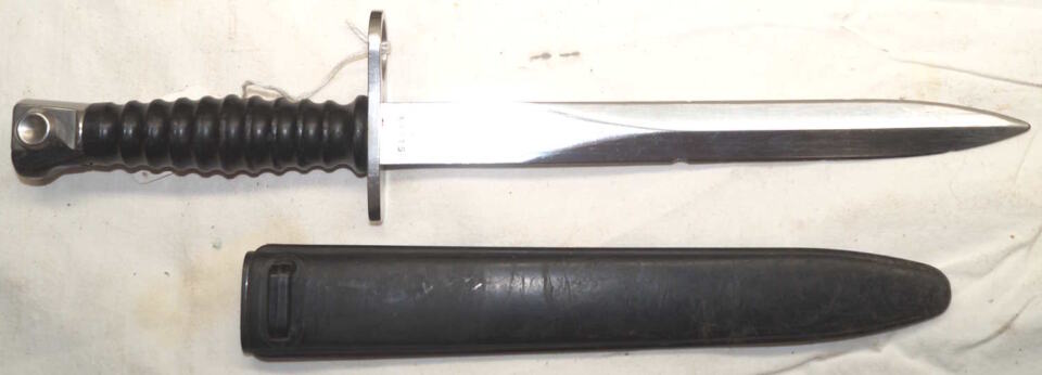 PE1957 bayonet with scabbard.