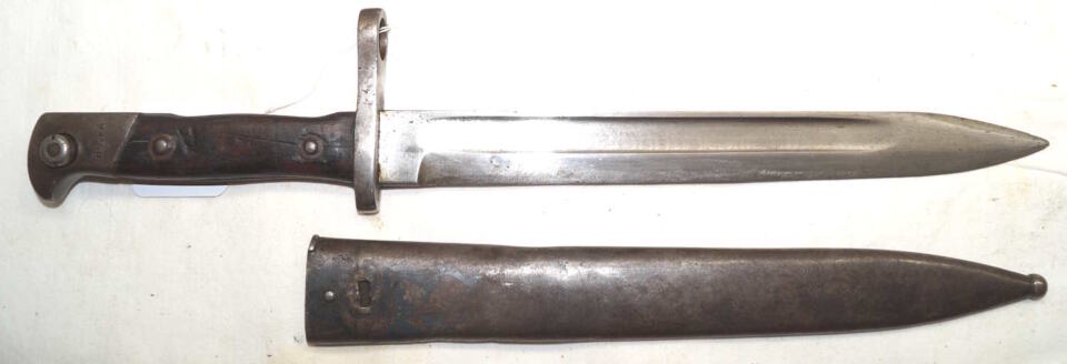 M1935 bayonet with scabbard.