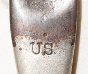 M1873 Trapdoor triform socket bayonet with scabbard.