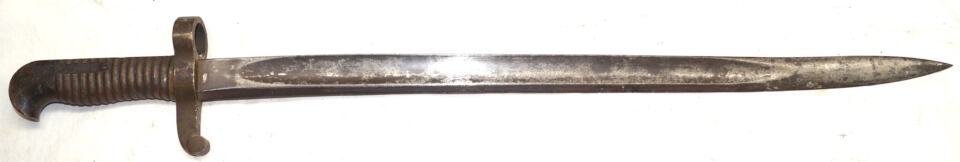 M1862 Remington Zouave brass hilted yataghan bayonet.