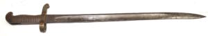 M1862 Remington Zouave brass hilted yataghan bayonet.