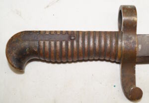 M1862 Remington Zouave brass hilted yataghan bayonet.