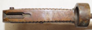 M1862 Remington Zouave brass hilted yataghan bayonet.