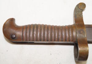 M1862 Remington Zouave brass hilted yataghan bayonet.