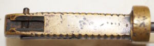 M1841 MISSISSIPI Rifle Brass hilted yataghan Bayonet – Colt Alteration Catch spring is bent out a bit.