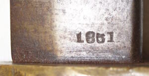 M1861 MERRILL rifle brass hilted yataghan bayonet.