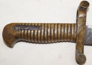 M1855 Harpers Ferry Brass Hilted yatghan bayonet .