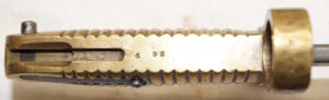 M1861 Spencer Navy Brass Hilted yatghan bayonet COLLINS & CO HARTFORD CONN Blade remains unsharpened.