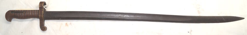M1841 MISSISSIPI Rifle Brass hilted yataghan Bayonet – Colt Alteration Missing catch and spring.