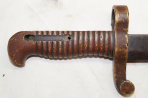 M1841 MISSISSIPI Rifle Brass hilted yataghan Bayonet – Colt Alteration Missing catch and spring.