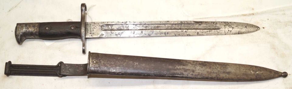 M1892 Krag bayonet with 3rd pattern scabbard 1903.