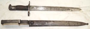 M1892 Krag bayonet with 3rd pattern scabbard 1903.