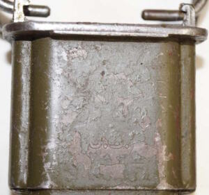 M1905 bayonet with M3 scabbard RIA 1906 US WWII reworked then Greek re-issued and refinished with typical Greek black finish and Greek repair to scabbard tip.