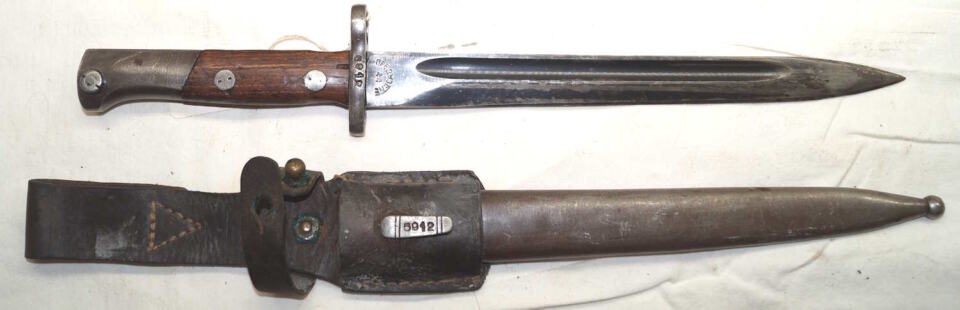 M1948 bayonet with matching scabbard