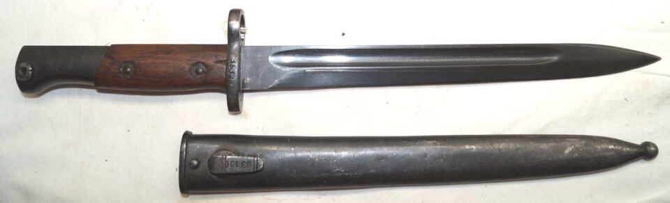 Yugoslavian M1948BO bayonet with scabbard.