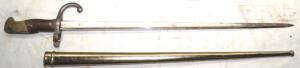 M1874 Gras bayonet with scabbard.