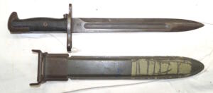 M1 bayonet with M7 scabbard.